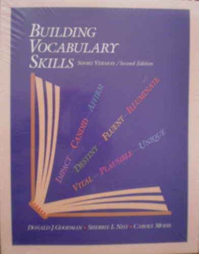 Imagen de archivo de Building Vocabulary Skills a la venta por ThriftBooks-Dallas