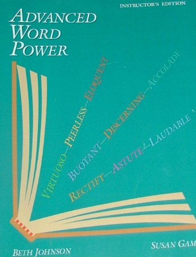 9780944210468: Advanced Word Power