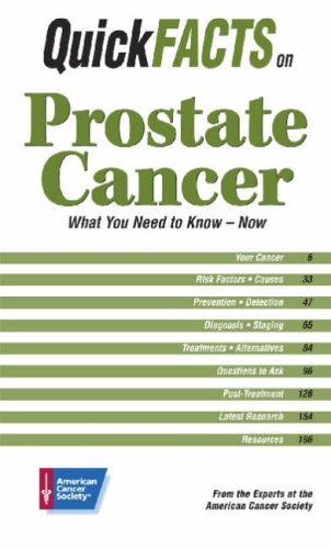 Quick Facts on Prostate Cancer (9780944235669) by American Cancer Society