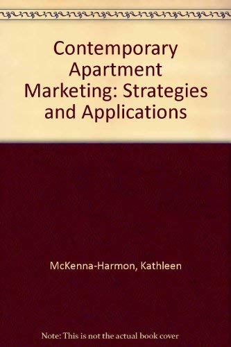 Stock image for Contemporary Apartment Marketing : Strategies and Applications for sale by Wonder Book