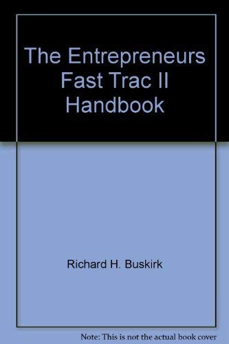 Beispielbild fr The Entrepreneurs Fast Trac II Handbook [Paperback] [Jan 01, 1997] Price, Cou. zum Verkauf von Sperry Books