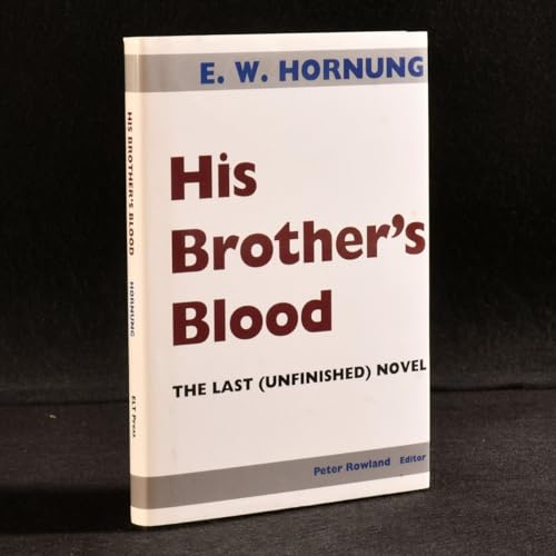 9780944318737: His Brother's Blood: The Last (Unfinished) Novel