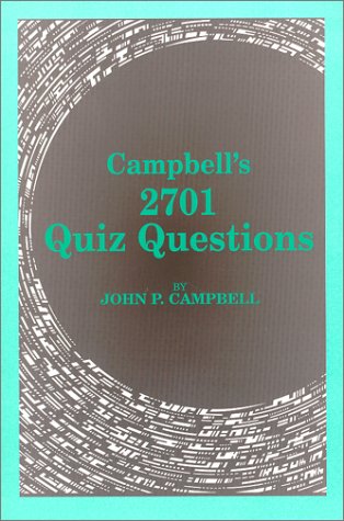 Beispielbild fr Campbell's 2701 Quiz Questions zum Verkauf von ThriftBooks-Atlanta