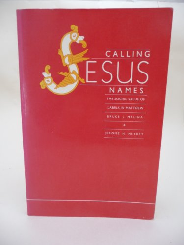 Beispielbild fr Calling Jesus Names : The Social Value of Labels in Matthew zum Verkauf von Better World Books