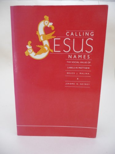 Calling Jesus Names: The Social Value of Labels in Matthew (FOUNDATIONS AND FACETS SOCIAL FACETS) (9780944344057) by Malina, Bruce J.; Neyrey, Jerome