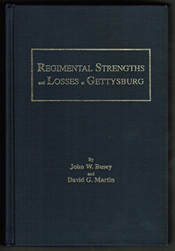 Beispielbild fr Regimental Strengths and Losses at Gettysburg zum Verkauf von GoldenWavesOfBooks