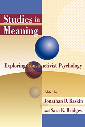 Beispielbild fr Studies in Meaning 1: Exploring Constructivist Psychology zum Verkauf von ThriftBooks-Atlanta