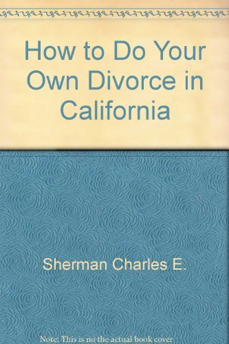 Stock image for How to Do Your Own Divorce in California for sale by HPB-Red