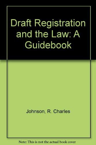 Beispielbild fr Draft Registration and the Law: A Guidebook zum Verkauf von HPB-Ruby