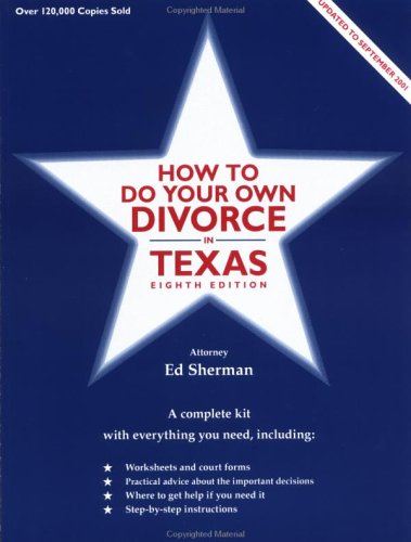 Stock image for How to Do Your Own Divorce in Texas for sale by HPB Inc.