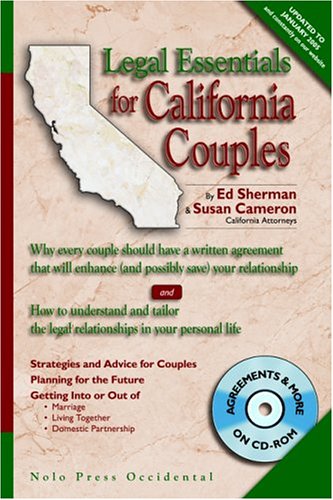 Imagen de archivo de Legal Essentials for California Couples: Why Every Couple Should Have a Written Agreement that Will Enhance (and Possibly Save) Your Relationship a la venta por St Vincent de Paul of Lane County