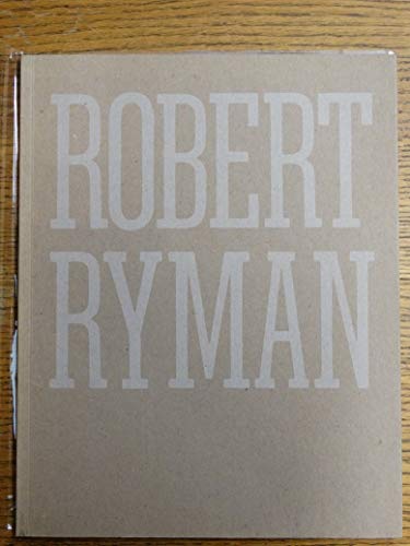 Stock image for Robert Ryman for sale by Robert Campbell Bookseller ABAC/ILAB