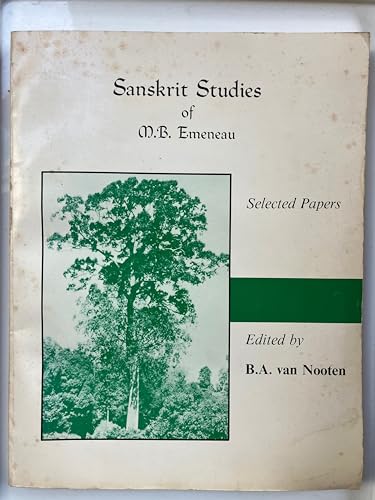 Sanskrit Studies of M.B. Emeneau: Selected Papers (Occasional Papers Ser.) (9780944613023) by Emeneau, Murray B.