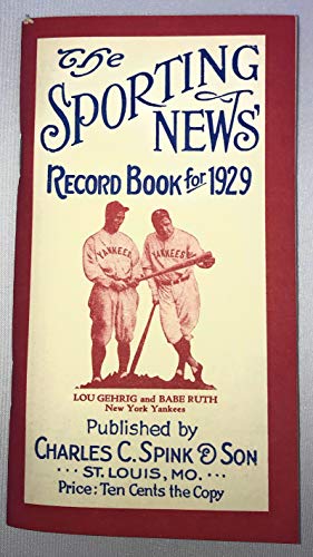 Stock image for The Sporting News' Record Book For 1929 for sale by Willis Monie-Books, ABAA