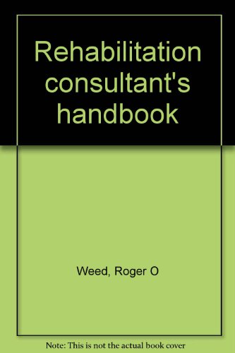 Stock image for Rehabilitation consultant's handbook for sale by HPB-Red