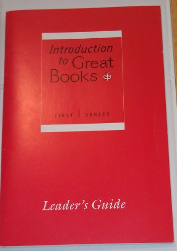 Stock image for Introduction to Great Books, First Series, Leaders Guide for sale by Solr Books