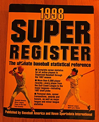 Stock image for 1998 Super Register The Ultimate Baseball Statistical Reference for sale by Willis Monie-Books, ABAA