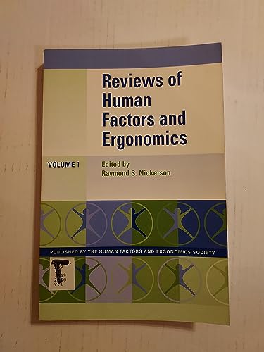 Beispielbild fr Reviews of Human Factors And Ergonomics zum Verkauf von The Book Bin