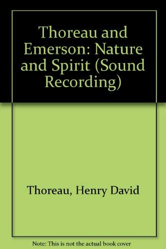 9780945353744: Thoreau and Emerson: Nature and Spirit