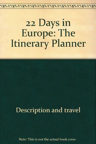 Beispielbild fr 22 Days in Europe: The Itinerary Planner (Jmp Travel) zum Verkauf von Wonder Book
