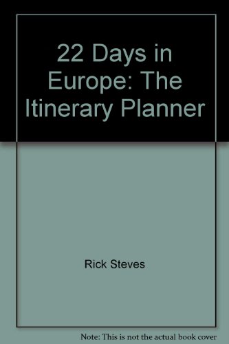 Beispielbild fr Twenty-Two Days in Europe : The Itinerary Planner zum Verkauf von Better World Books