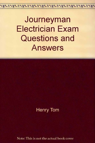 Beispielbild fr Journeyman Electrician Exam Questions and Answers zum Verkauf von HPB-Red
