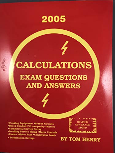 Beispielbild fr Calculations for the Electrical Exam Exam Questions and Answers Based on the 2002 Code zum Verkauf von SecondSale