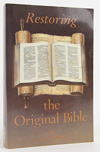Beispielbild fr Restoring the Original Bible zum Verkauf von HPB-Emerald