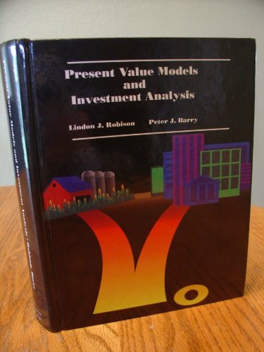 Stock image for Present Value Models & Investment Analysis for sale by Alplaus Books