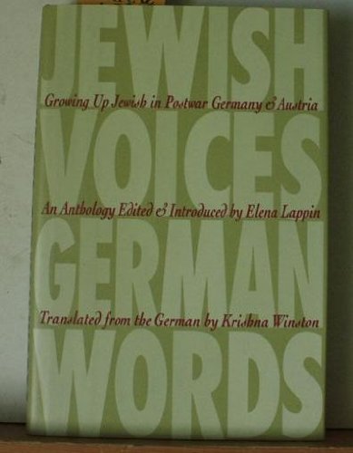 Beispielbild fr Jewish Voices, German Words : Growing up Jewish in Postwar Germany and Austria zum Verkauf von Better World Books