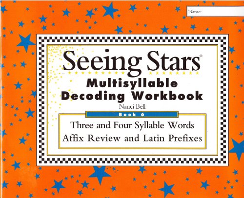 Imagen de archivo de Seeing Stars Multisyllable Decoding Workbook 6 a la venta por Goodwill Books