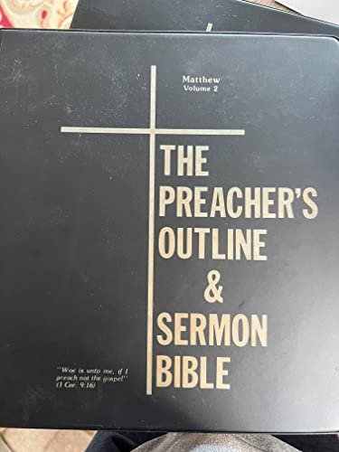 Beispielbild fr The Gospel According to Matthew (The Preacher's Outline & Sermon Bible, Volume 2) zum Verkauf von MyLibraryMarket