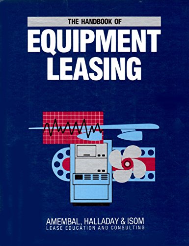 Stock image for The Handbook of Equipment Leasing for sale by HPB-Red