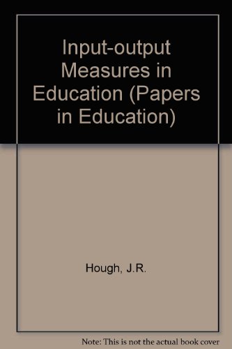 Input-output Studies in Education (9780946348077) by Hough, J.R.