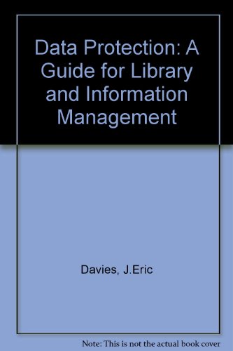 9780946395170: Data Protection: A Guide for Library and Information Management