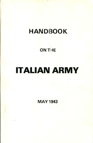 Stock image for Handbook on the Italian Army for sale by Archer's Used and Rare Books, Inc.