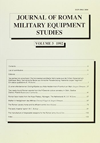 Stock image for Journal of Roman Military Equipment Studies Volume 3 1992 for sale by Doc O'Connor