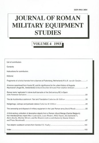 Stock image for Journal of Roman Military Equipment Studies Volume 4 1993 for sale by Doc O'Connor