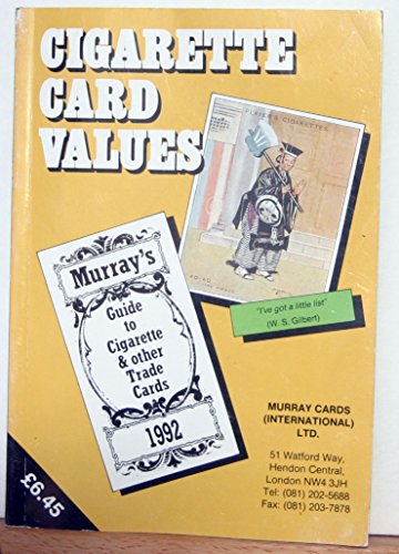 9780946942114: Cigarette Card Values 1992: Guide to Cigarette and Other Trade Cards