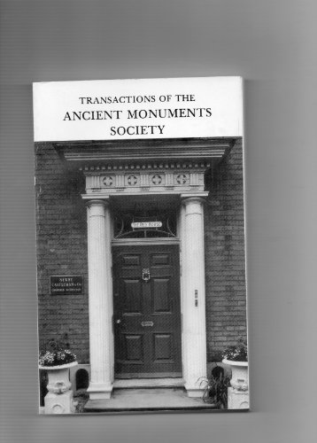 Imagen de archivo de Transactions of the Ancient Monuments Society. Volume 28. 1984 a la venta por Book Stall of Rockford, Inc.