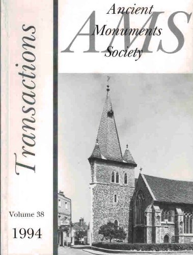 Monuments Ancient Monuments Society Volume 38