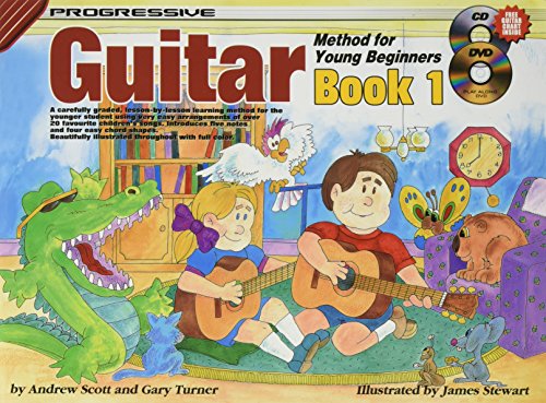 Imagen de archivo de CP18322 - Progressive Guitar Method for Young Beginners Book 1 - Book/Online Audio and Video (Progressive Young Beginners) a la venta por Wonder Book
