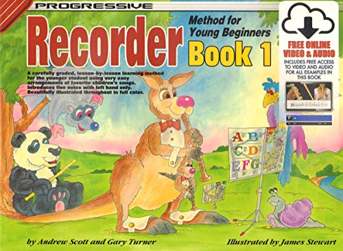 Imagen de archivo de 18337 - Progressive Recorder Method for Young Beginners Book 1 - Book/Online Video & Audio (Progressive Young Beginners) a la venta por Wonder Book