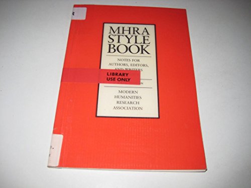 Style Book: Notes for Authors, Editors and Writers of Dissertations