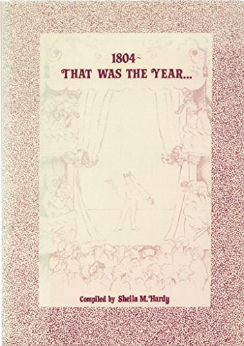 Beispielbild fr 1804: THAT WAS THE YEAR. zum Verkauf von Burwood Books