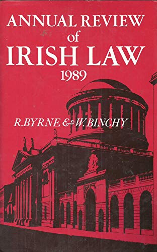 Beispielbild fr Annual Review of Irish Law 1989 zum Verkauf von Bookmonger.Ltd