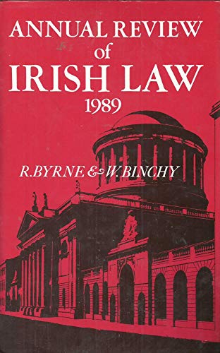 Imagen de archivo de Annual Review of Irish Law, 1989 a la venta por Kennys Bookstore