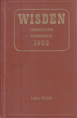 Imagen de archivo de Wisden Cricketers' Almanack 1992 a la venta por WorldofBooks