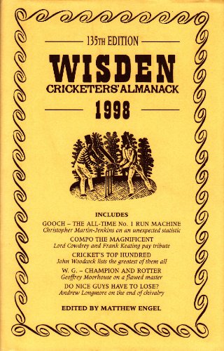 Beispielbild fr Wisden Cricketers' Almanack 1998 zum Verkauf von AwesomeBooks