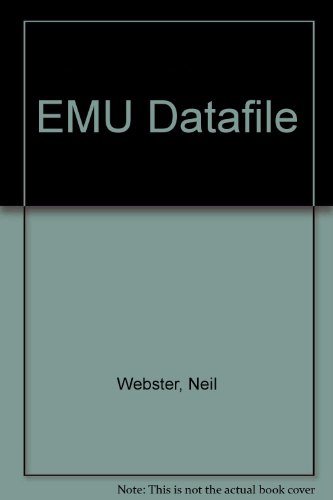 Imagen de archivo de EMU Datafile 1994 Webster, Neil a la venta por Re-Read Ltd